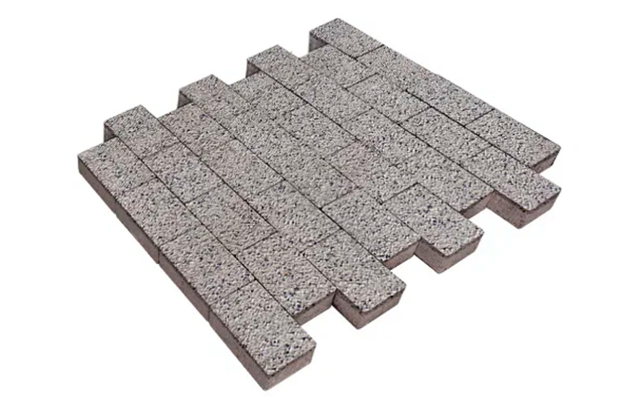 Фото Плитка тротуарная SteinRus Бельпассо Медио Б.10(Б).П.8, Backwash, Каспий, 225*150*80 мм