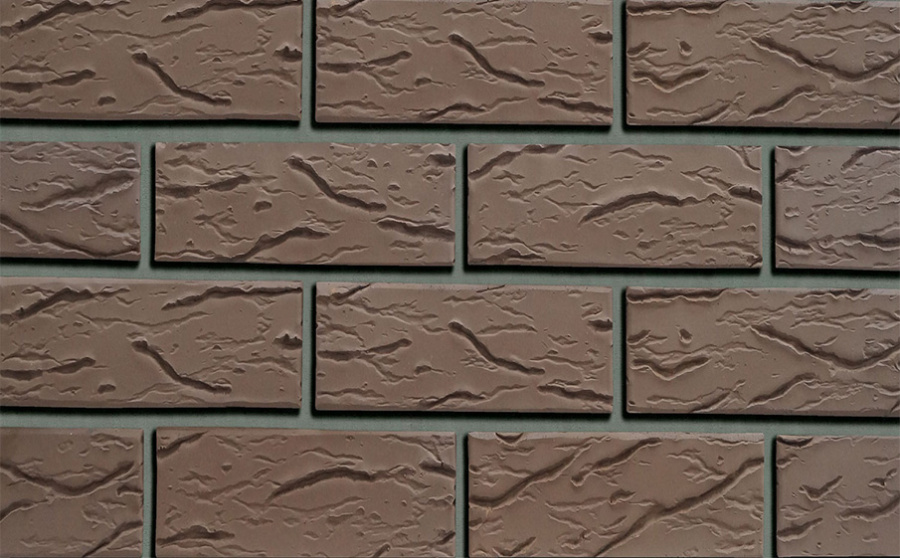 Фото Кирпич облицовочный Кротовский КЗ Классика Шоколад рустик 250*120*88 мм