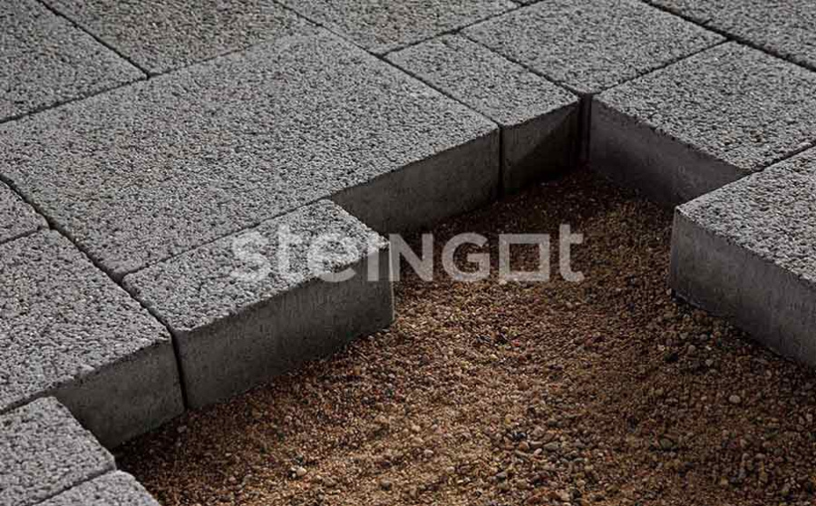 Фото Плитка тротуарная Steingot Премиум, Бавария, Пепельный (Fumo Bello), комплект 4 шт, толщина 60 мм