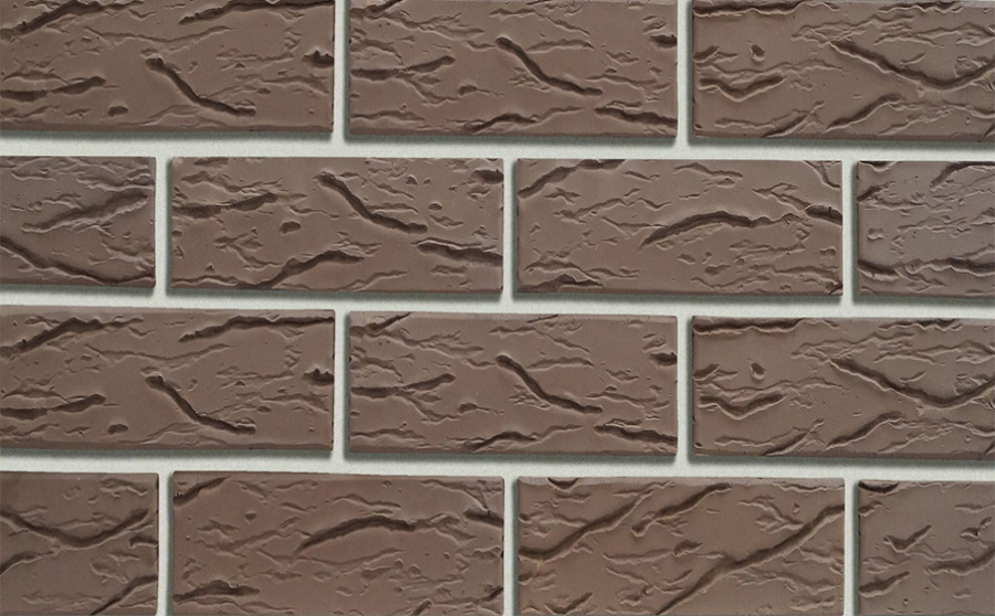 Фото Кирпич облицовочный Кротовский КЗ Классика Шоколад рустик 250*120*88 мм
