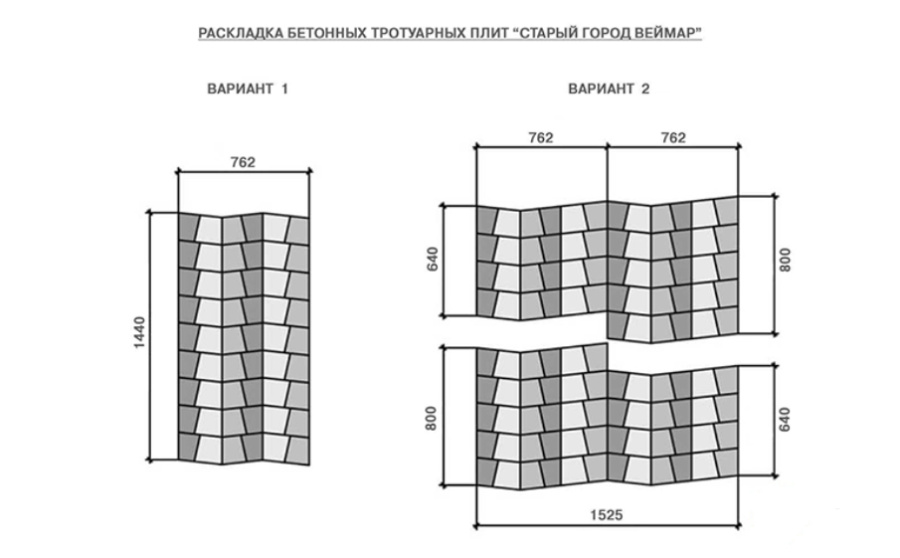 Фото Плитка тротуарная BRAER Старый город Веймар Color Mix Прайд, толщина 60 мм